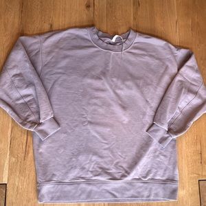 Lululemon Perfectly Oversized Crew size 10 light purple crew neck sweatshirt